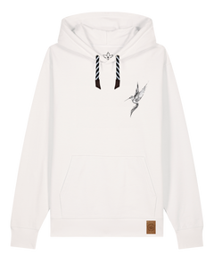 bio-unisex-medium fit-hoodie-kolibri (backprint)-stsu177-bio ei-sw kordel-front