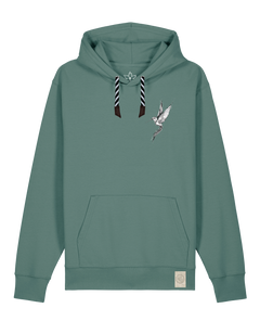 bio-unisex-medium fit-hoodie-kolibri (backprint)-stsu177-blautanne-sw kordel-front