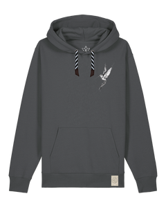 bio-unisex-medium fit-hoodie-kolibri (backprint)-stsu177-eisen-sw kordel-front