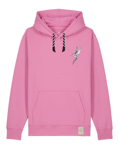 bio-unisex-medium fit-hoodie-kolibri (backprint)-stsu177-kaugummi-sw kordel-front