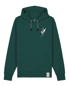 bio-unisex-medium fit-hoodie-kolibri (backprint)-stsu177-spirulina-sw kordel-front