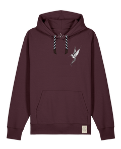 bio-unisex-medium fit-hoodie-kolibri (backprint)-stsu177-zartbitter-sw kordel-front