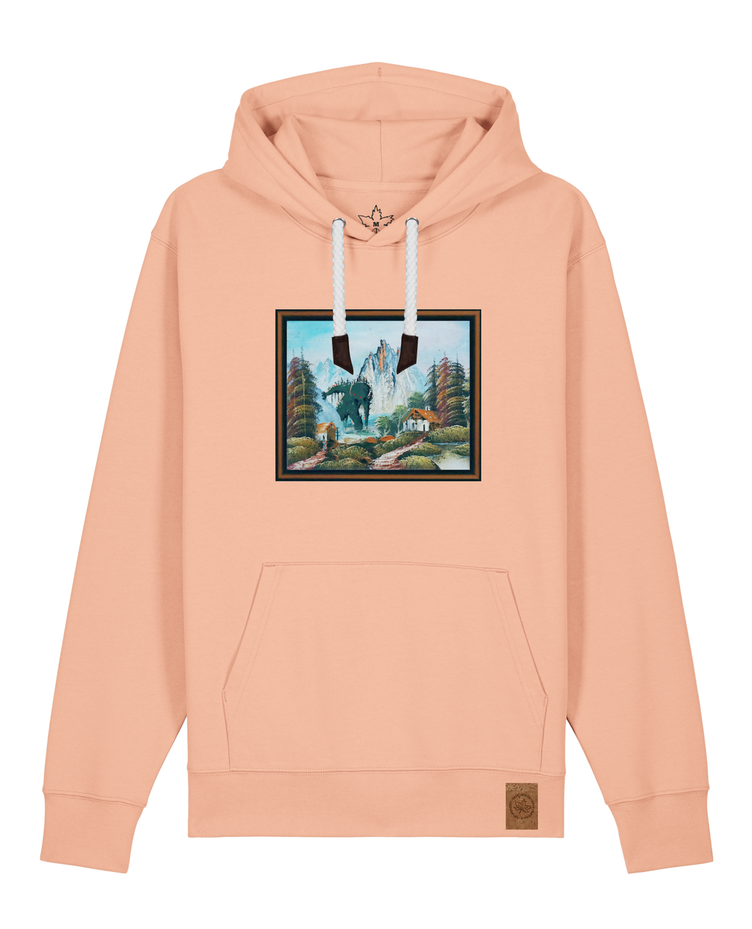 bio-unisex-medium fit-hoodie-krakonoš in holidays-stsu177-agyptische keramik-weiße kordel-front