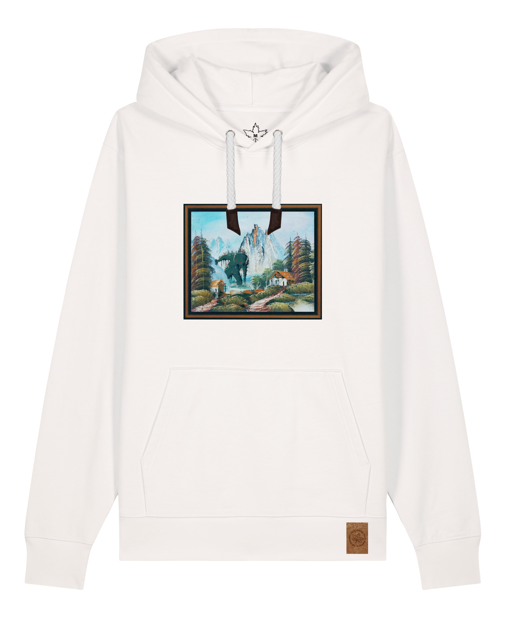 bio-unisex-medium fit-hoodie-krakonoš in holidays-stsu177-bio ei-weiße kordel-front