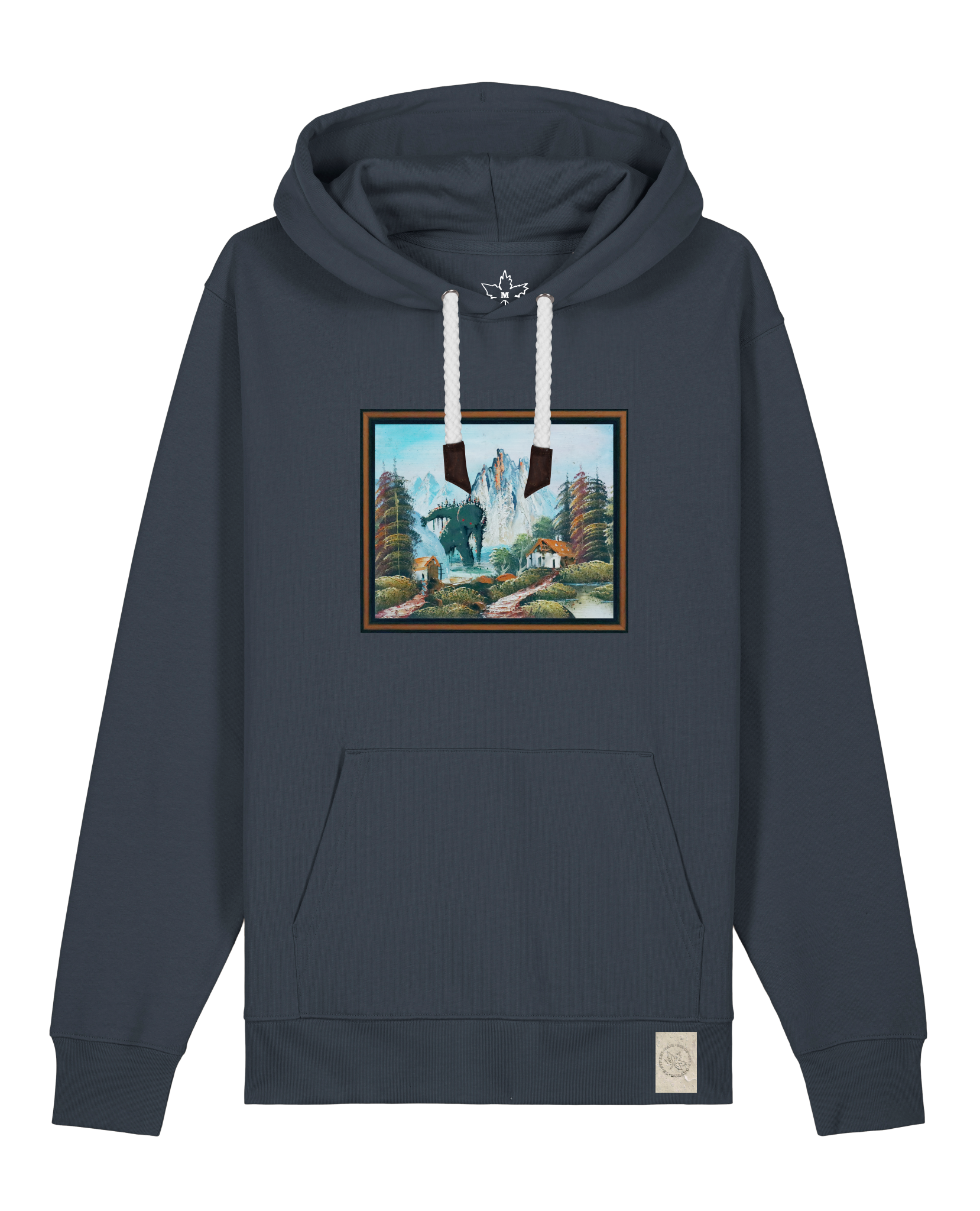 bio-unisex-medium fit-hoodie-krakonoš in holidays-stsu177-blaubeernacht-weiße kordel-front