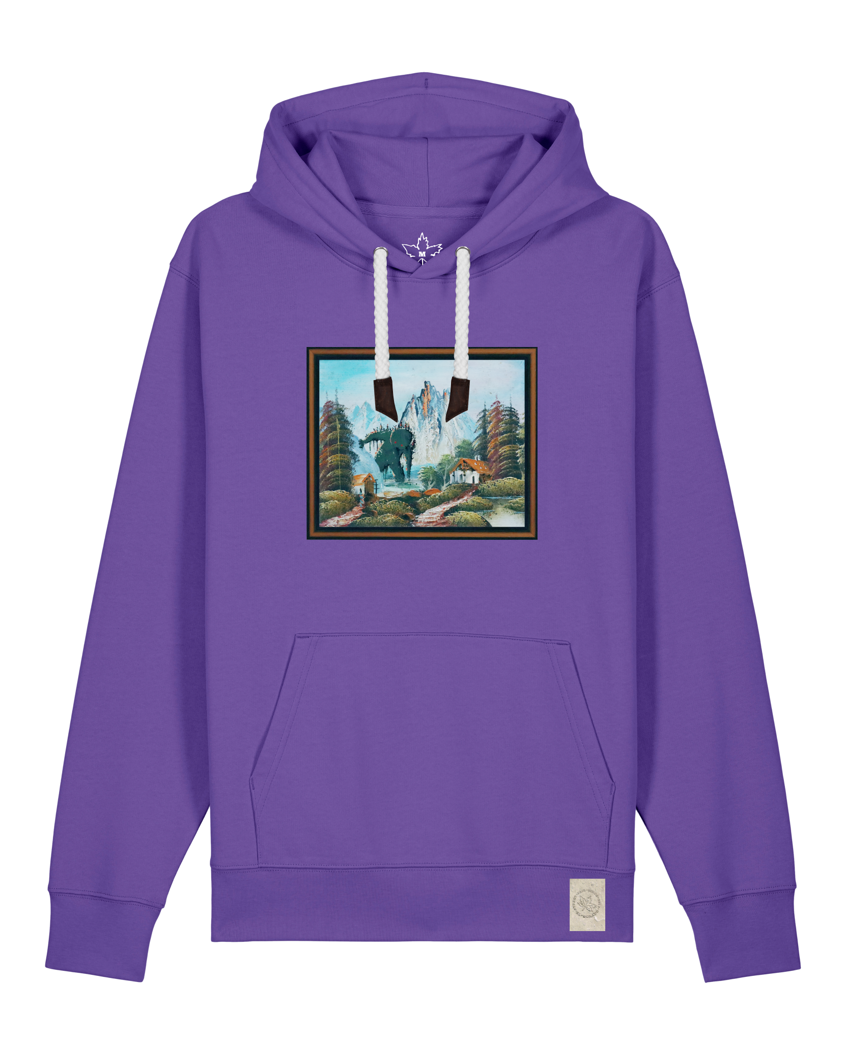 bio-unisex-medium fit-hoodie-krakonoš in holidays-stsu177-blaukraut-weiße kordel-front