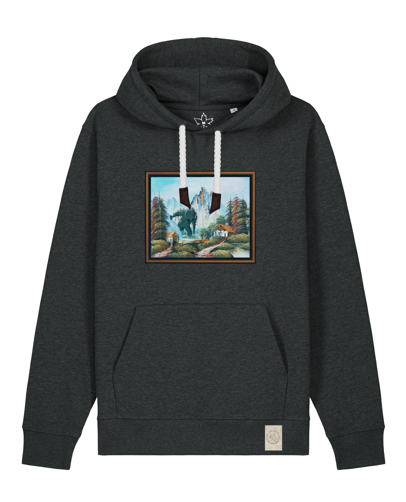 bio-unisex-medium fit-hoodie-krakonoš in holidays-stsu177-elephant-weiße kordel-front