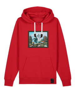 bio-unisex-medium fit-hoodie-krakonoš in holidays-stsu177-erdbeere-weiße kordel-front