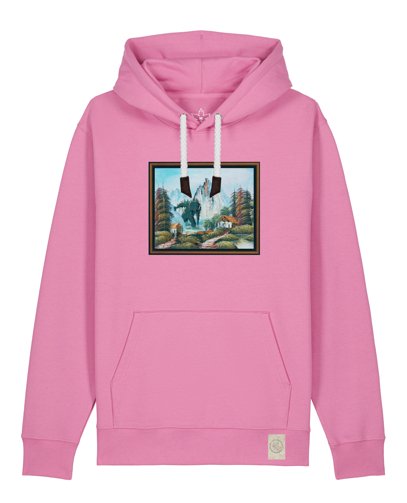 bio-unisex-medium fit-hoodie-krakonoš in holidays-stsu177-kaugummi-weiße kordel-front