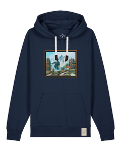 bio-unisex-medium fit-hoodie-krakonoš in holidays-stsu177-marine-weiße kordel-front
