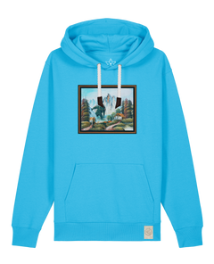 bio-unisex-medium fit-hoodie-krakonoš in holidays-stsu177-wasserblau-weiße kordel-front