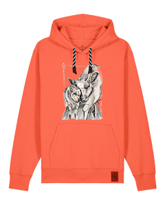 bio-unisex-medium fit-hoodie-kühe-stsu177-mandarine-sw kordel-front