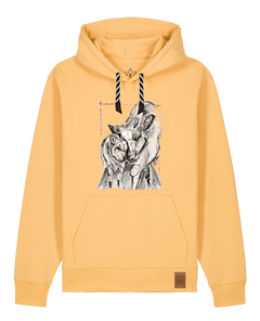 bio-unisex-medium fit-hoodie-kühe-stsu177-senfkorn-sw kordel-front