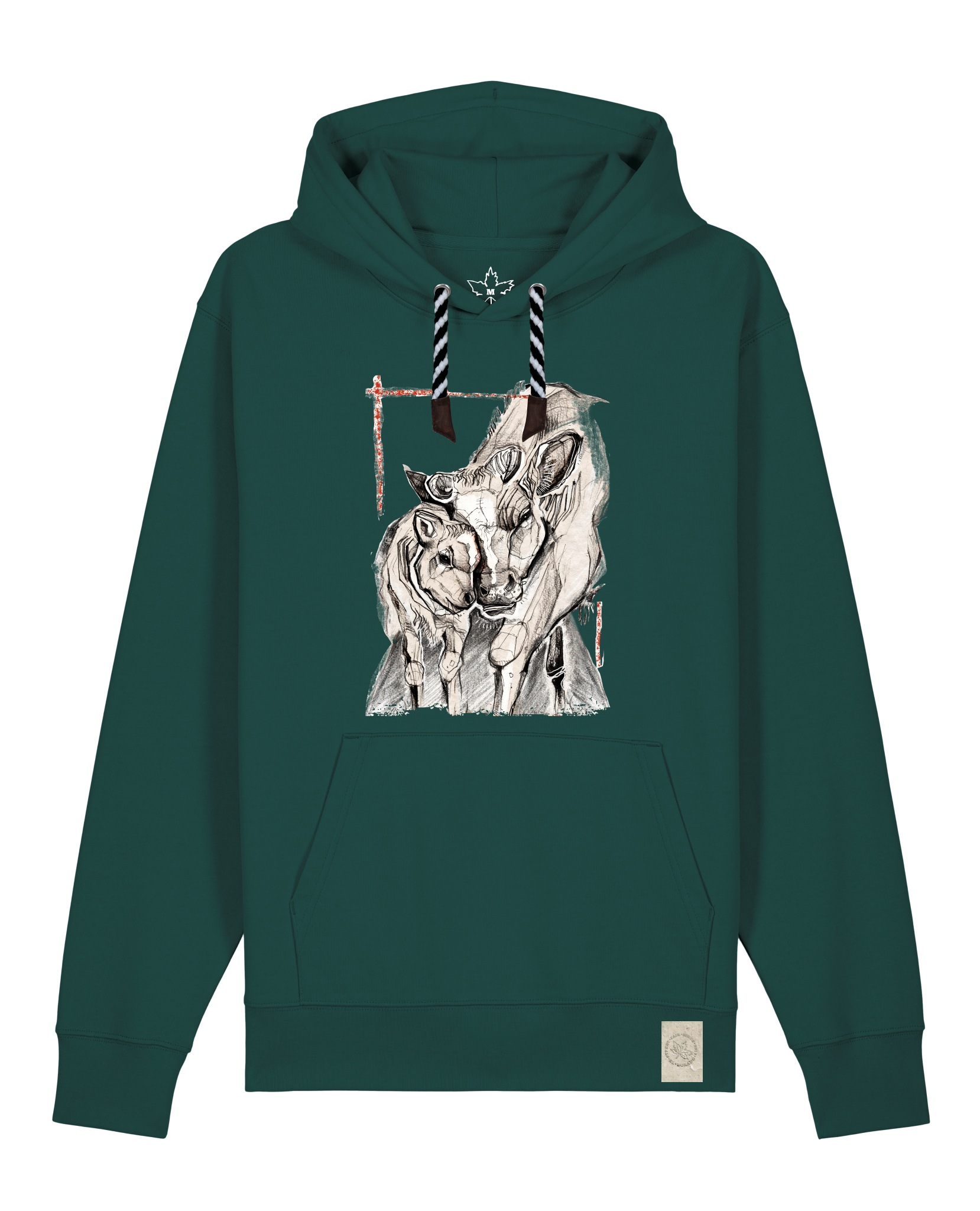 bio-unisex-medium fit-hoodie-kühe-stsu177-spirulina-sw kordel-front