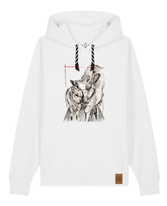 bio-unisex-medium fit-hoodie-kühe-stsu177-weiß-sw kordel-front
