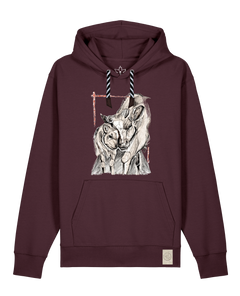bio-unisex-medium fit-hoodie-kühe-stsu177-zartbitter-sw kordel-front
