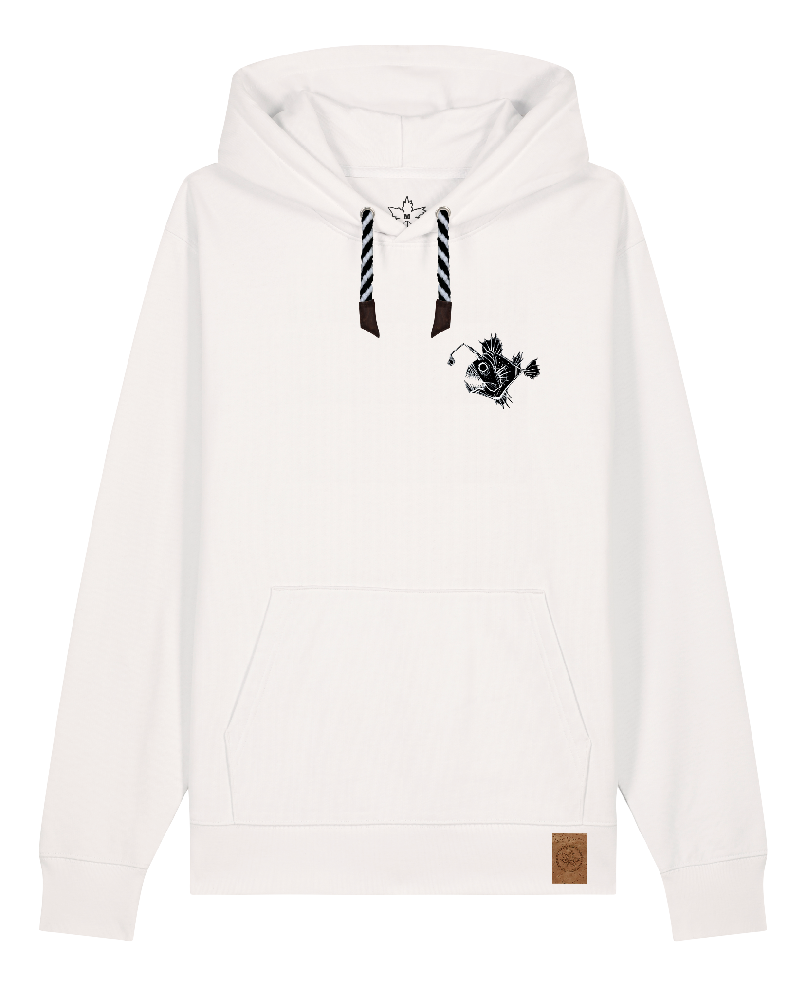 bio-unisex-medium fit-hoodie-lampionfisch (backprint)-stsu177-bio ei-sw kordel-front