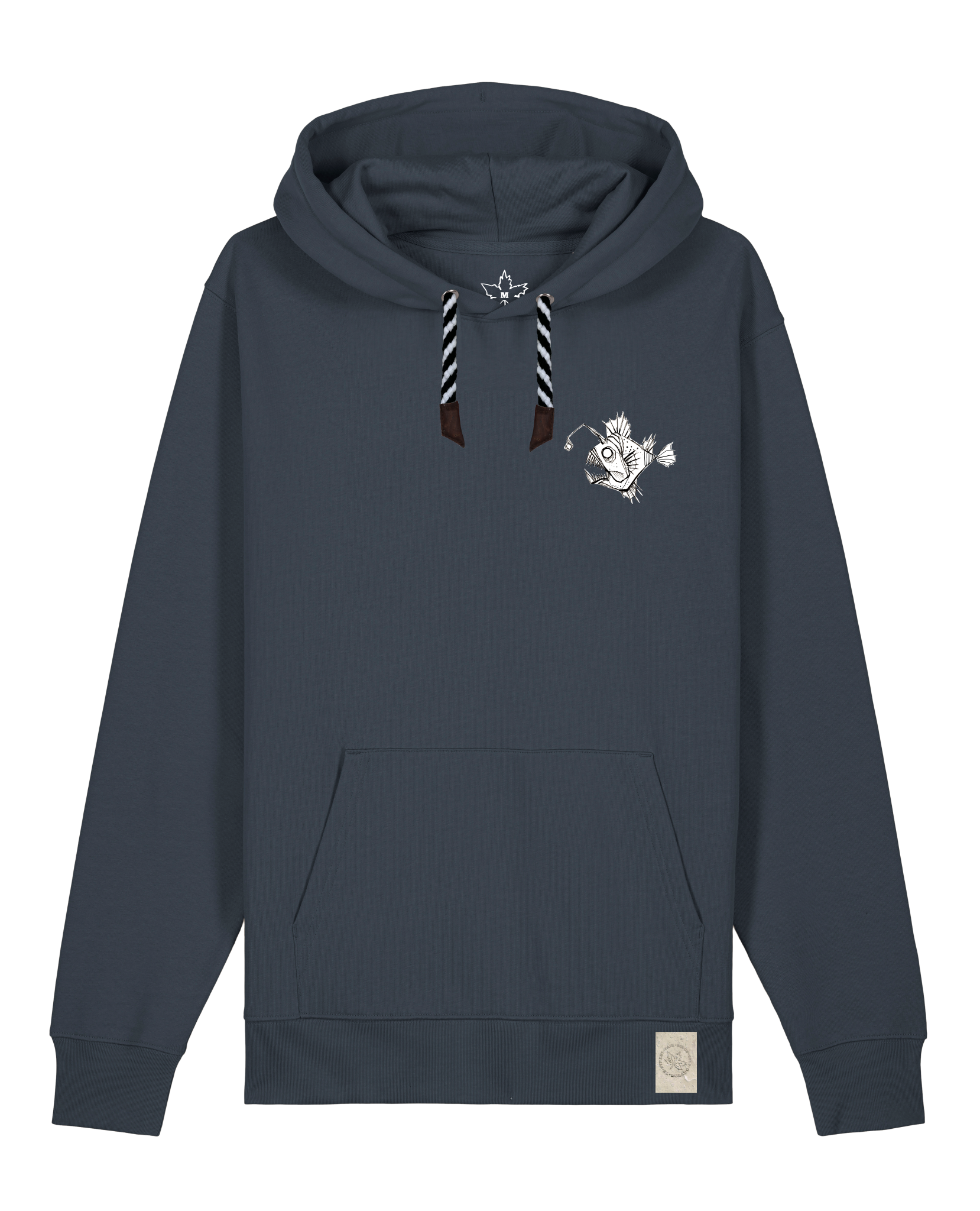 bio-unisex-medium fit-hoodie-lampionfisch (backprint)-stsu177-blaubeernacht-sw kordel-front