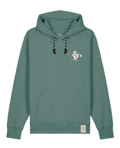 bio-unisex-medium fit-hoodie-lampionfisch (backprint)-stsu177-blautanne-sw kordel-front