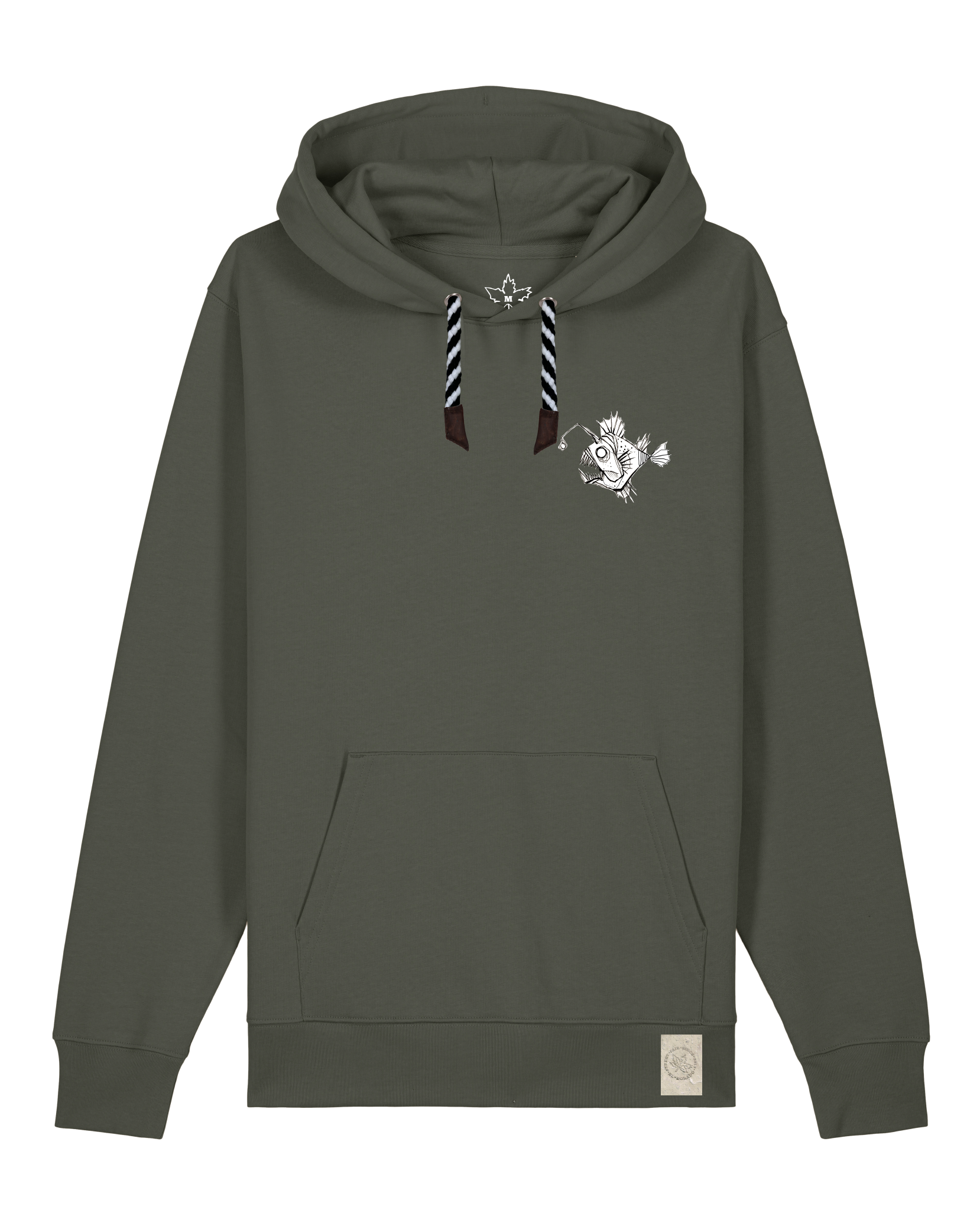 bio-unisex-medium fit-hoodie-lampionfisch (backprint)-stsu177-grunkohl-sw kordel-front
