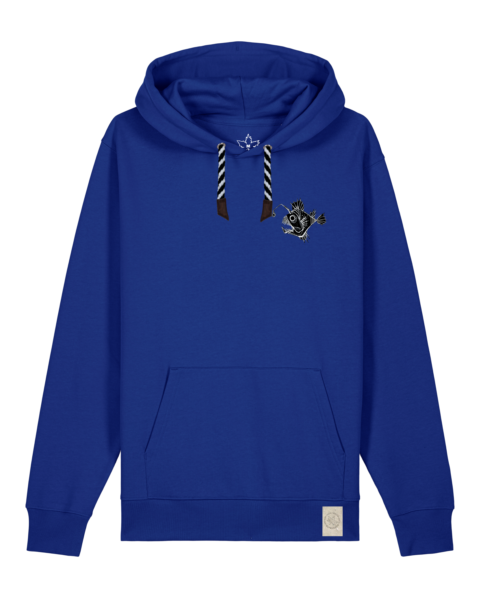 bio-unisex-medium fit-hoodie-lampionfisch (backprint)-stsu177-kornblume-sw kordel-front