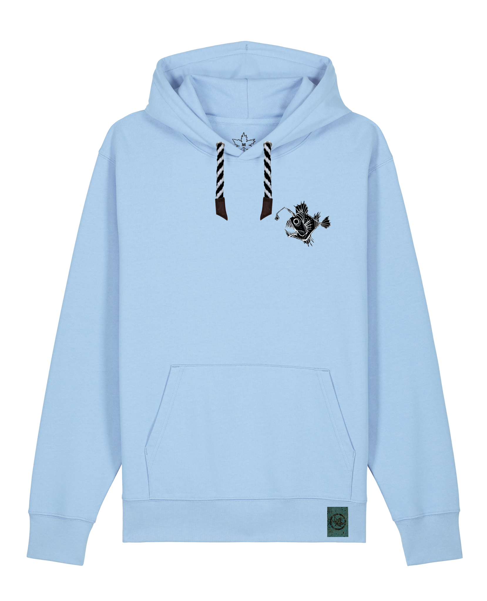 bio-unisex-medium fit-hoodie-lampionfisch (backprint)-stsu177-lagune-sw kordel-front