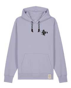 bio-unisex-medium fit-hoodie-lampionfisch (backprint)-stsu177-lavender-sw kordel-front