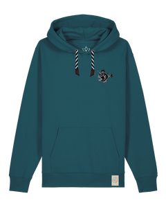 bio-unisex-medium fit-hoodie-lampionfisch (backprint)-stsu177-nordmanntanne-sw kordel-front