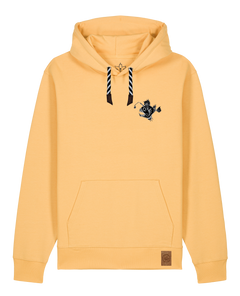 bio-unisex-medium fit-hoodie-lampionfisch (backprint)-stsu177-senfkorn-sw kordel-front