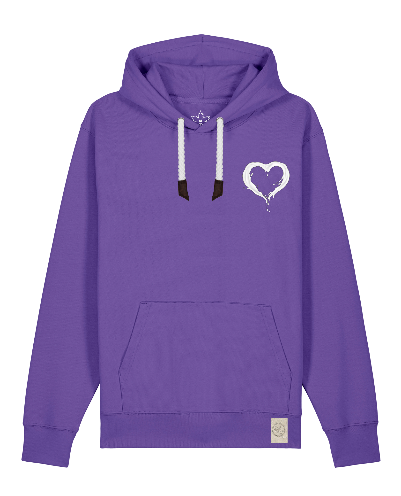 bio-unisex-medium fit-hoodie-milchmagd (backprint)-stsu177-blaukraut-weiße kordel-front