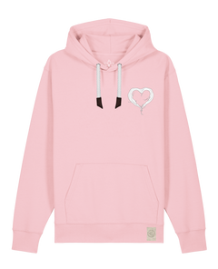 bio-unisex-medium fit-hoodie-milchmagd (backprint)-stsu177-flamingo-weiße kordel-front
