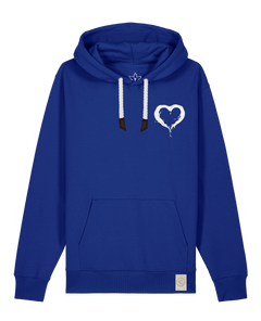 bio-unisex-medium fit-hoodie-milchmagd (backprint)-stsu177-kornblume-weiße kordel-front