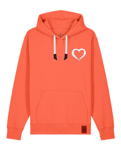 bio-unisex-medium fit-hoodie-milchmagd (backprint)-stsu177-mandarine-weiße kordel-front