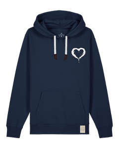 bio-unisex-medium fit-hoodie-milchmagd (backprint)-stsu177-marine-weiße kordel-front