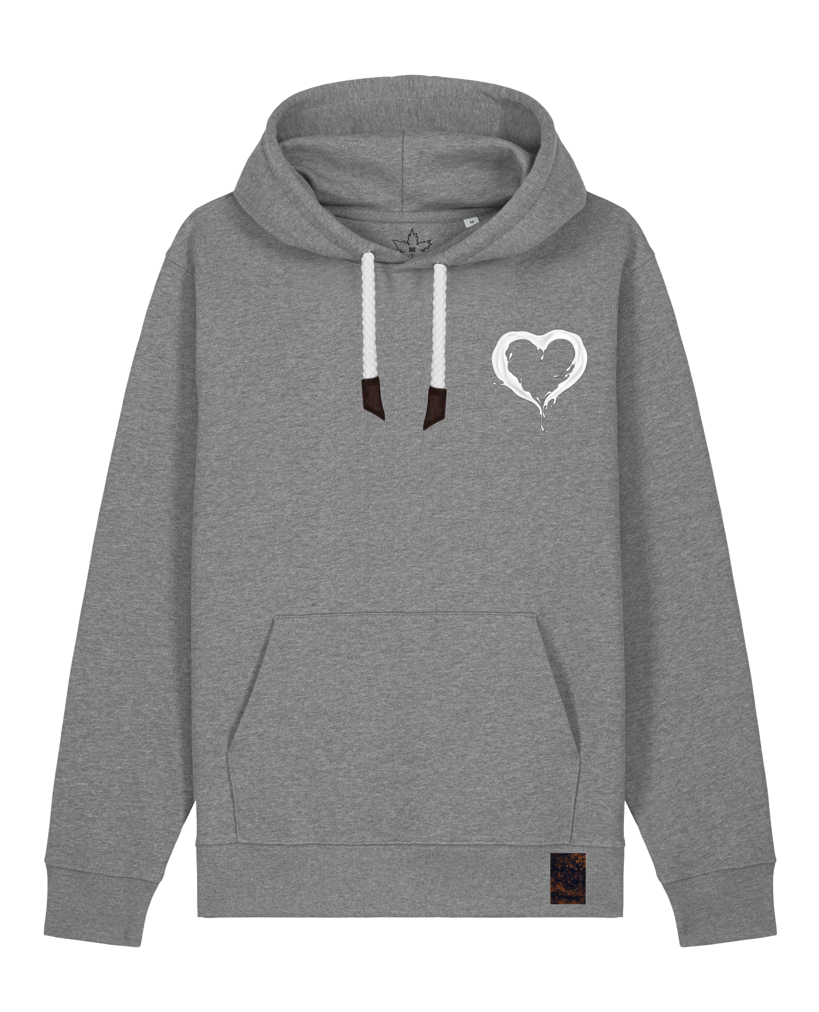 bio-unisex-medium fit-hoodie-milchmagd (backprint)-stsu177-opossum-weiße kordel-front