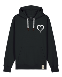 bio-unisex-medium fit-hoodie-milchmagd (backprint)-stsu177-schwarz-weiße kordel-front
