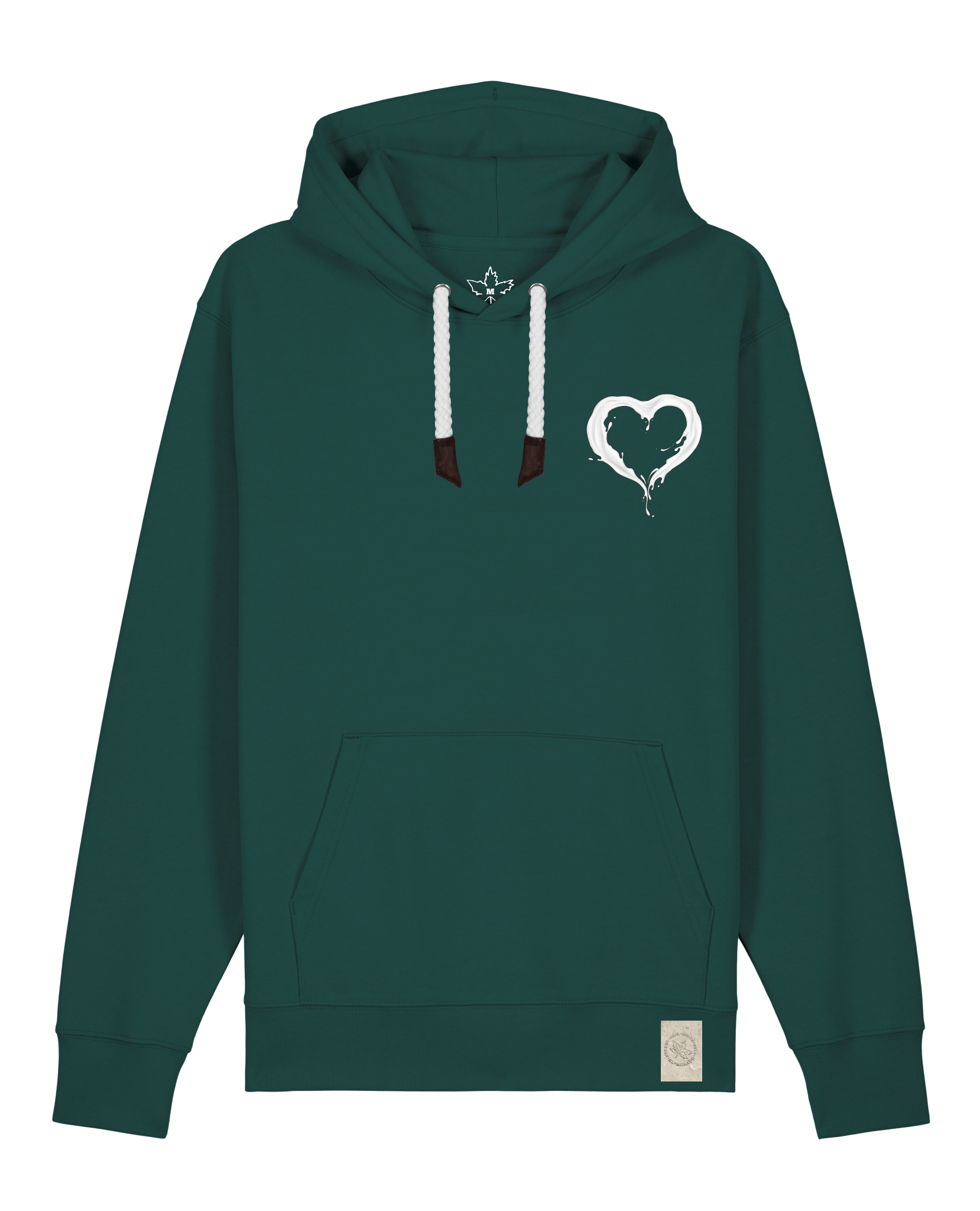 bio-unisex-medium fit-hoodie-milchmagd (backprint)-stsu177-spirulina-weiße kordel-front