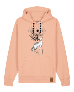 bio-unisex-medium fit-hoodie-moon deer-stsu177-agyptische keramik-sw kordel-front