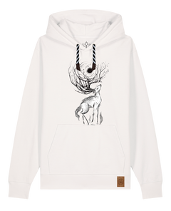 bio-unisex-medium fit-hoodie-moon deer-stsu177-bio ei-sw kordel-front