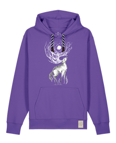bio-unisex-medium fit-hoodie-moon deer-stsu177-blaukraut-sw kordel-front