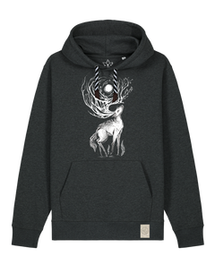 bio-unisex-medium fit-hoodie-moon deer-stsu177-elephant-sw kordel-front