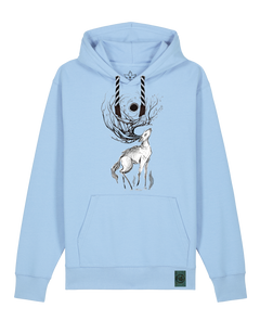 bio-unisex-medium fit-hoodie-moon deer-stsu177-lagune-sw kordel-front