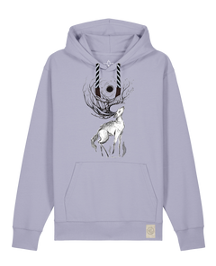 bio-unisex-medium fit-hoodie-moon deer-stsu177-lavender-sw kordel-front