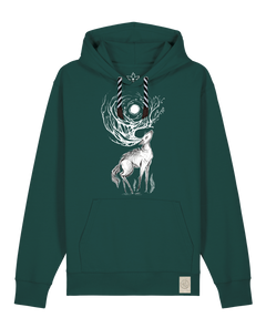 bio-unisex-medium fit-hoodie-moon deer-stsu177-spirulina-sw kordel-front