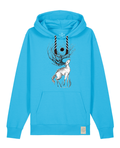 bio-unisex-medium fit-hoodie-moon deer-stsu177-wasserblau-sw kordel-front