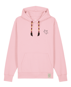 bio-unisex-medium fit-hoodie-nature prayer (backprint)-stsu177-flamingo-rote kordel-front