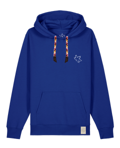 bio-unisex-medium fit-hoodie-nature prayer (backprint)-stsu177-kornblume-rote kordel-front