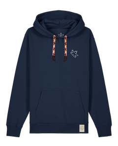 bio-unisex-medium fit-hoodie-nature prayer (backprint)-stsu177-marine-rote kordel-front