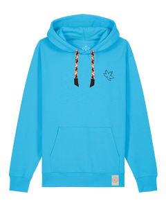 bio-unisex-medium fit-hoodie-nature prayer (backprint)-stsu177-wasserblau-rote kordel-front