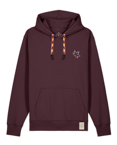 bio-unisex-medium fit-hoodie-nature prayer (backprint)-stsu177-zartbitter-rote kordel-front